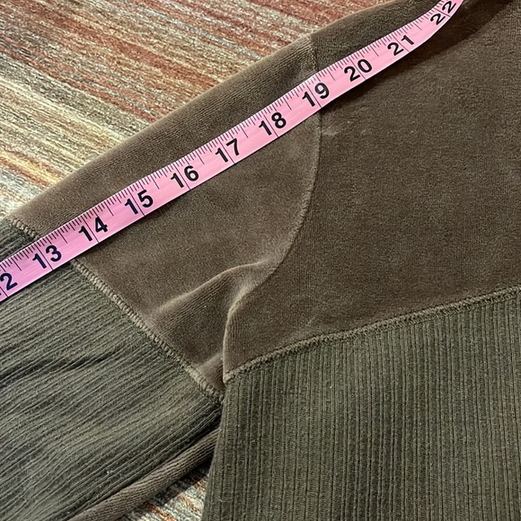 J.Jill Brown Velvet/Knit Top - Picture 7 of 9